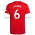 Camiseta de Fútbol Manchester United Paul Pogba 6 Casa 2021-2022 Manga Corta
