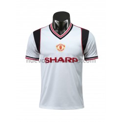 Camiseta de Fútbol Manchester United Retro Exterior 1985 Manga Corta