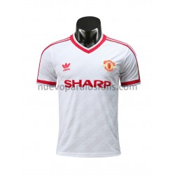Camiseta de Fútbol Manchester United Retro Exterior 1986 Manga Corta
