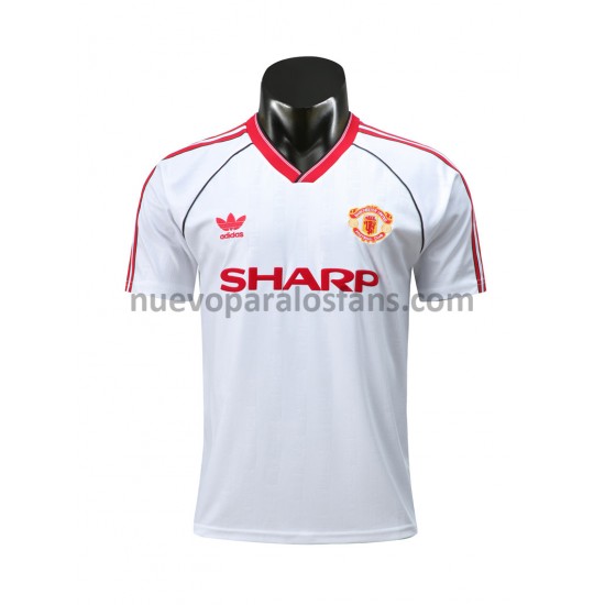 Camiseta de Fútbol Manchester United Retro Exterior 1988 Manga Corta