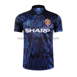 Camiseta de Fútbol Manchester United Retro Exterior 1993 Manga Corta