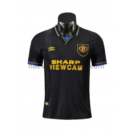 Camiseta de Fútbol Manchester United Retro Exterior 1994 Manga Corta