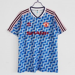 Camiseta de Fútbol Manchester United Retro Casa 1992 Manga Corta