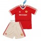 Camiseta de Fútbol Manchester United Retro Niño Casa 1984 Manga Corta