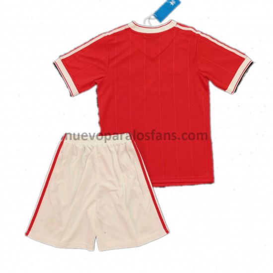 Camiseta de Fútbol Manchester United Retro Niño Casa 1984 Manga Corta
