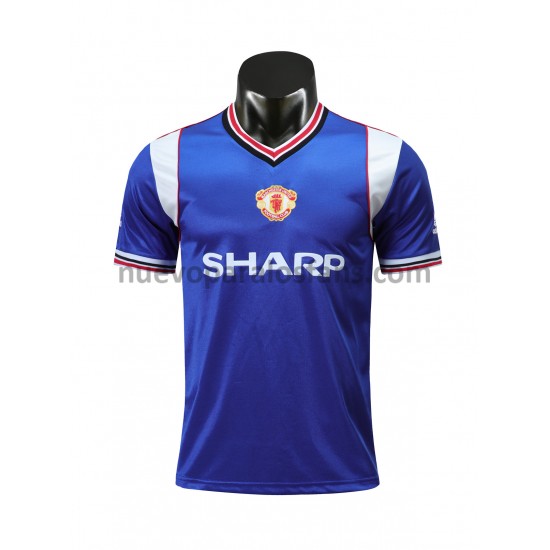 Camiseta de Fútbol Manchester United Retro Tercera 1985 Manga Corta