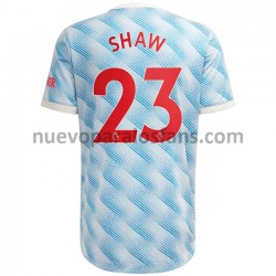 Camiseta de Fútbol Manchester United Shaw 23 Exterior 2021-2022 Manga Corta