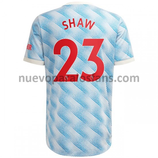 Camiseta de Fútbol Manchester United Shaw 23 Exterior 2021-2022 Manga Corta