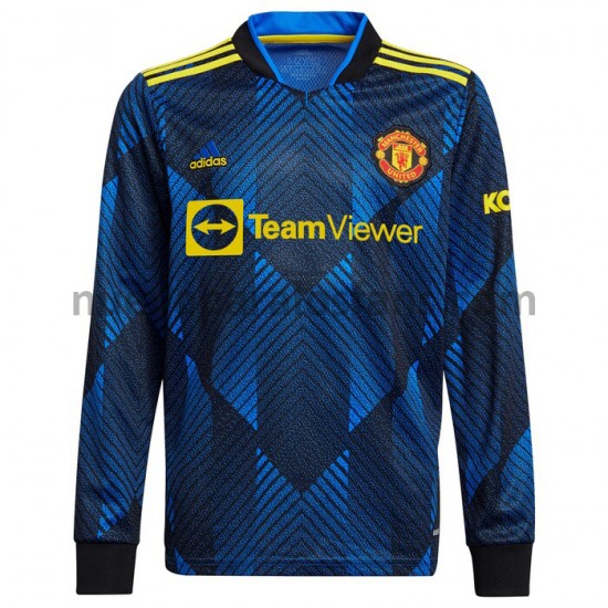 Camiseta de Fútbol Manchester United Tercera 2021-2022 Manga Larga