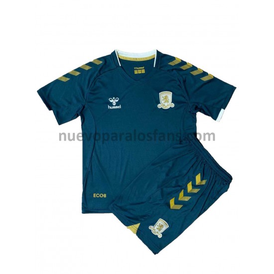 Camiseta de Fútbol Middlesbrough Niño Exterior 2021-2022 Manga Corta
