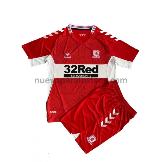 Camiseta de Fútbol Middlesbrough Niño Casa 2021-2022 Manga Corta
