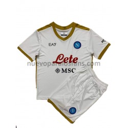 Camiseta de Fútbol SSC Napoli Niño Exterior 2021-2022 Manga Corta