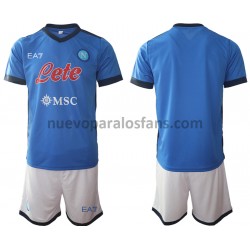 Camiseta de Fútbol SSC Napoli Niño Casa 2021-2022 Manga Corta