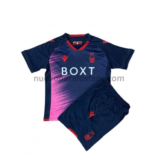 Camiseta de Fútbol Nottingham Forest Niño Exterior 2021-2022 Manga Corta