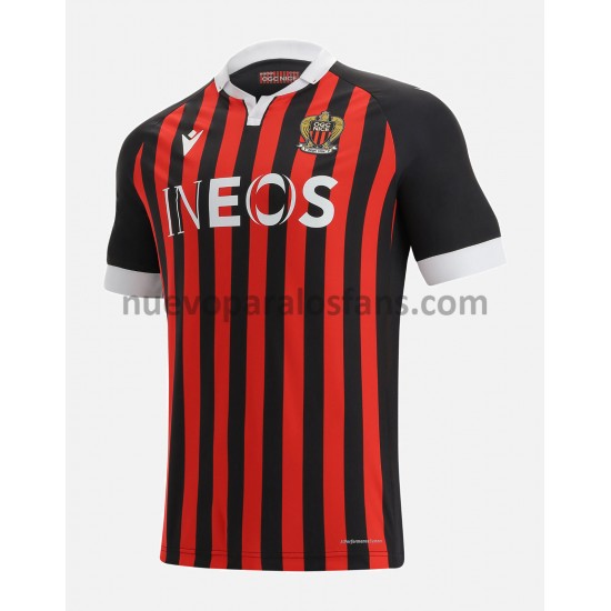 Camiseta de Fútbol OGC Nice Casa 2021-2022 Manga Corta