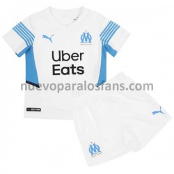 Camiseta de Fútbol Olympique de Marsella Niño Casa 2021-2022 Manga Corta