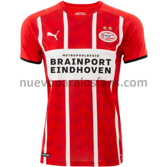 Camiseta de Fútbol PSV Eindhoven Casa 2021-2022 Manga Corta