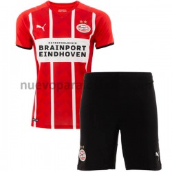 Camiseta de Fútbol PSV Eindhoven Niño Casa 2021-2022 Manga Corta