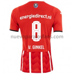 Camiseta de Fútbol PSV Eindhoven Marco van Ginkel 8 Casa 2021-2022 Manga Corta