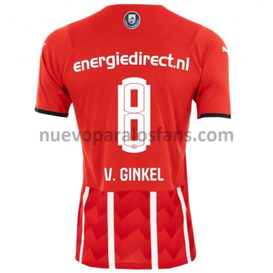 Camiseta de Fútbol PSV Eindhoven Marco van Ginkel 8 Casa 2021-2022 Manga Corta