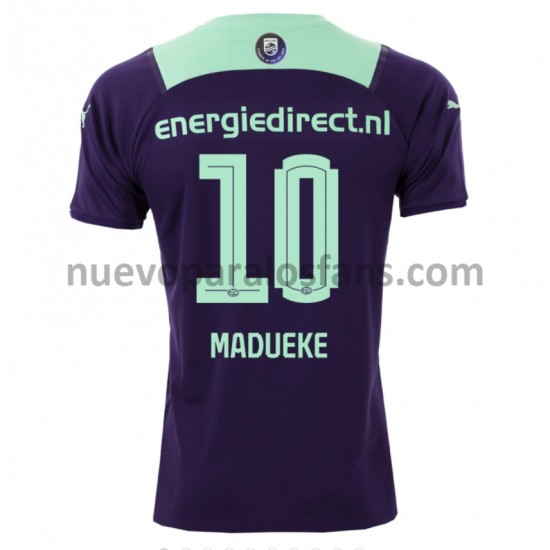 Camiseta de Fútbol PSV Eindhoven Noni Madueke 10 Exterior 2021-2022 Manga Corta