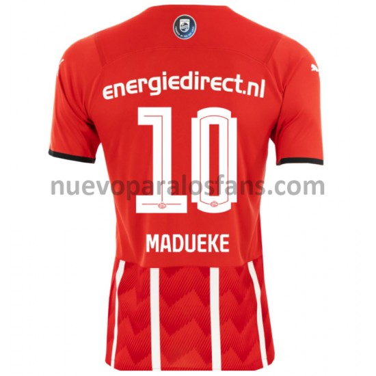 Camiseta de Fútbol PSV Eindhoven Noni Madueke 10 Casa 2021-2022 Manga Corta