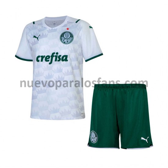 Camiseta de Fútbol Palmeiras Niño Exterior 2021-2022 Manga Corta