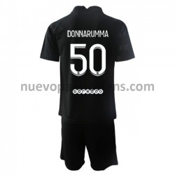 Camiseta de Fútbol Paris Saint-Germain Portero Gianluigi Donnarumma 50 Niño Exterior 2021-2022 Manga Corta