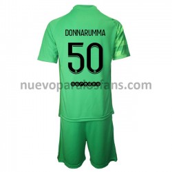 Camiseta de Fútbol Paris Saint-Germain Portero Gianluigi Donnarumma 50 Niño Tercera 2021-2022 Manga Corta