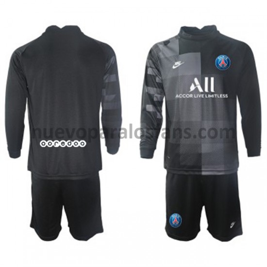 Camiseta de Fútbol Paris Saint-Germain Portero Niño Exterior 2021-2022 Manga Larga