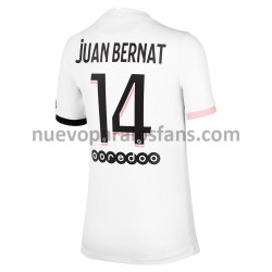 Camiseta de Fútbol Paris Saint-Germain Juan Bernat 14 Exterior 2021-2022 Manga Corta