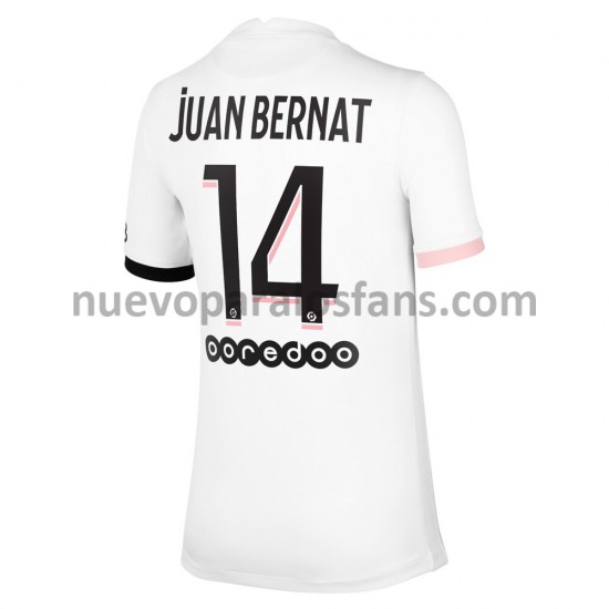 Camiseta de Fútbol Paris Saint-Germain Juan Bernat 14 Exterior 2021-2022 Manga Corta
