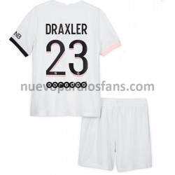 Camiseta de Fútbol Paris Saint-Germain Julian Draxler 23 Niño Exterior 2021-2022 Manga Corta