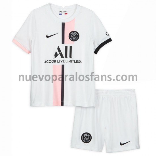 Camiseta de Fútbol Paris Saint-Germain Niño Exterior 2021-2022 Manga Corta
