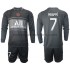 Camiseta de Fútbol Paris Saint-Germain Kylian Mbappé 7 Niño Tercera 2021-2022 Manga Larga