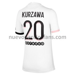 Camiseta de Fútbol Paris Saint-Germain Layvin Kurzawa 20 Exterior 2021-2022 Manga Corta
