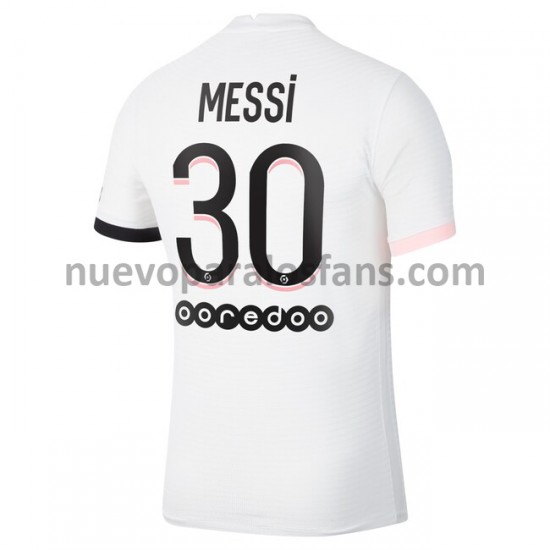 Camiseta de Fútbol Paris Saint-Germain Lionel Messi 30 Exterior 2021-2022 Manga Corta