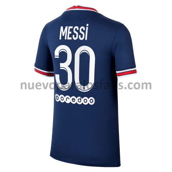 Camiseta de Fútbol Paris Saint-Germain Lionel Messi 30 Casa 2021-2022 Manga Corta