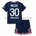 Camiseta de Fútbol Paris Saint-Germain Lionel Messi 30 Niño Casa 2021-2022 Manga Corta