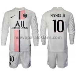 Camiseta de Fútbol Paris Saint-Germain Neymar JR 10 Niño Exterior 2021-2022 Manga Larga