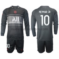 Camiseta de Fútbol Paris Saint-Germain Neymar JR 10 Niño Tercera 2021-2022 Manga Larga