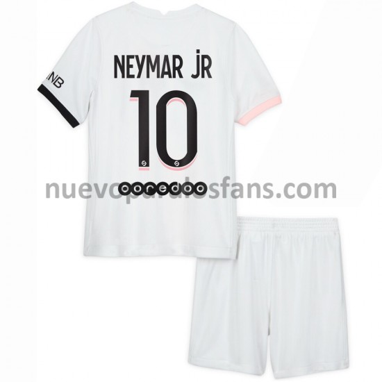 Camiseta de Fútbol Paris Saint-Germain Neymar Jr 10 Niño Exterior 2021-2022 Manga Corta