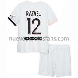 Camiseta de Fútbol Paris Saint-Germain Rafinha 12 Niño Exterior 2021-2022 Manga Corta