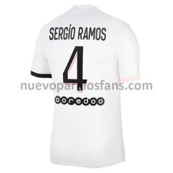 Camiseta de Fútbol Paris Saint-Germain Sergio Ramos 4 Exterior 2021-2022 Manga Corta