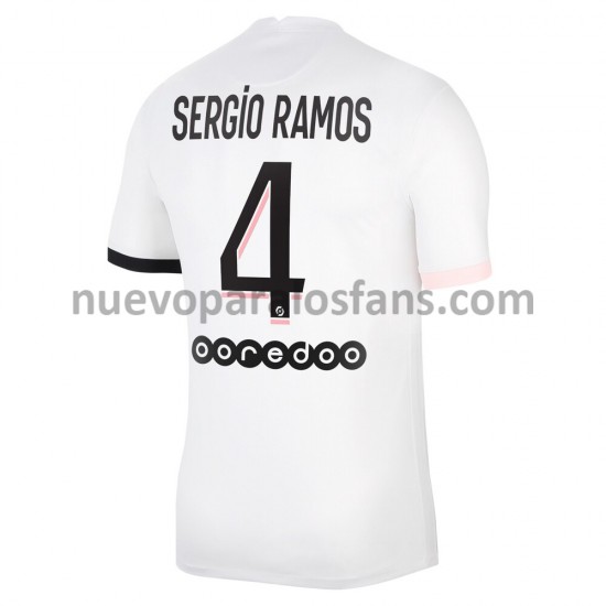 Camiseta de Fútbol Paris Saint-Germain Sergio Ramos 4 Exterior 2021-2022 Manga Corta
