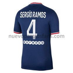 Camiseta de Fútbol Paris Saint-Germain Sergio Ramos 4 Casa 2021-2022 Manga Corta