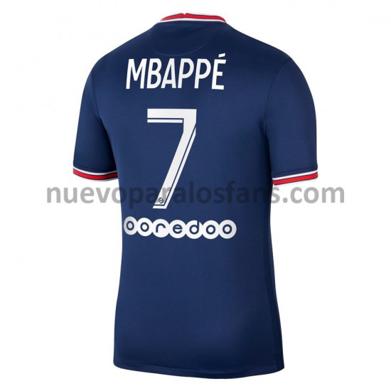 Camiseta de Fútbol Paris Saint-Germain Kylian Mbappé 7 Casa 2021-2022 Manga Corta