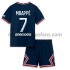 Camiseta de Fútbol Paris Saint-Germain Kylian Mbappé 7 Niño Casa 2021-2022 Manga Corta
