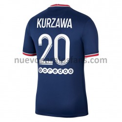 Camiseta de Fútbol Paris Saint-Germain Layvin Kurzawa 20 Casa 2021-2022 Manga Corta