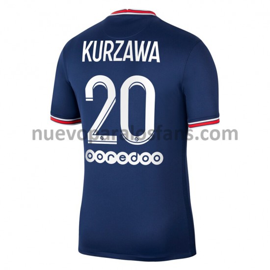 Camiseta de Fútbol Paris Saint-Germain Layvin Kurzawa 20 Casa 2021-2022 Manga Corta